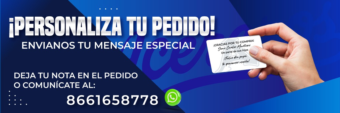 Personaliza tu pedido